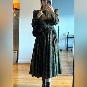VINTAGE 80s LAURA ASHLEY CORDUROY DRESS